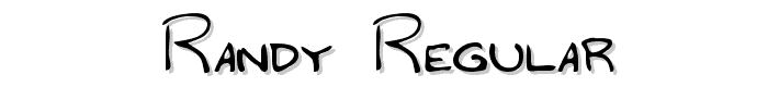Randy Regular font
